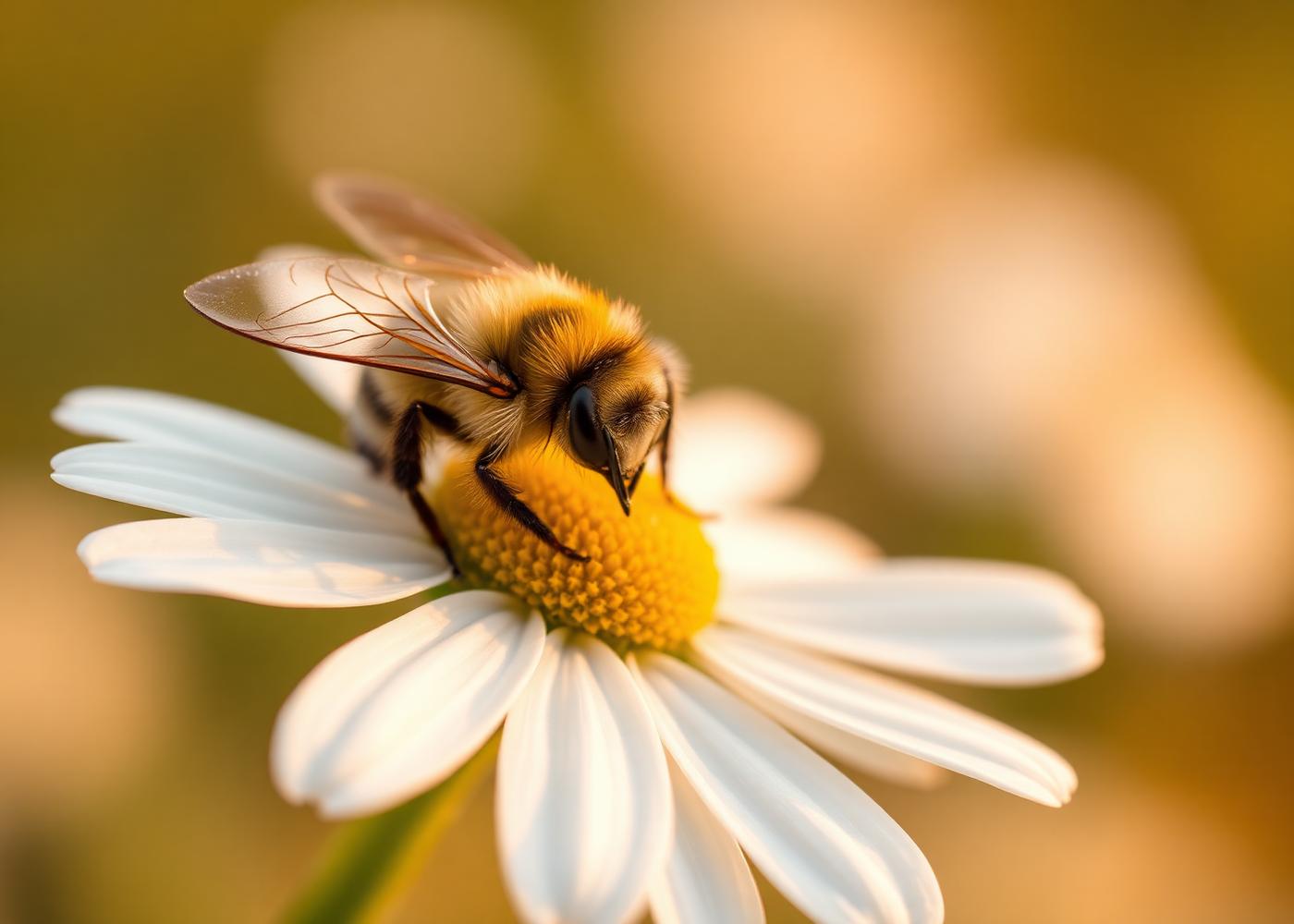 Bee on a daisy